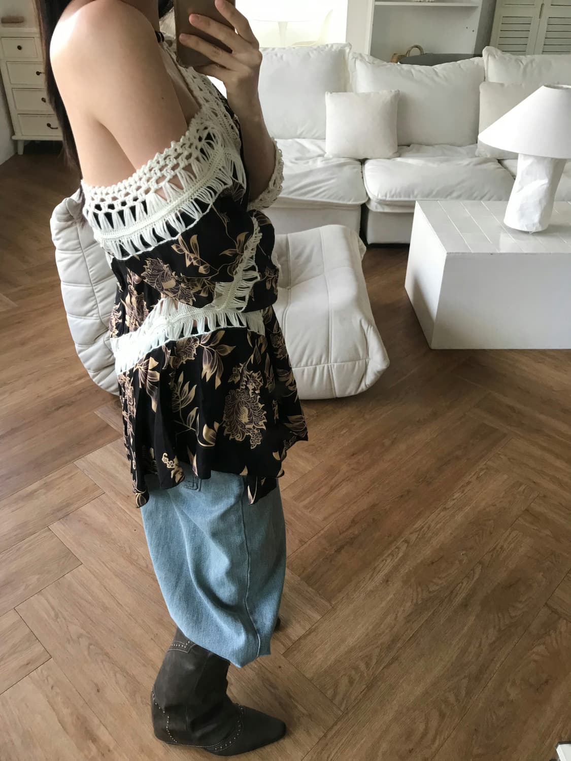 vintage crochet pattern top 상품이미지1