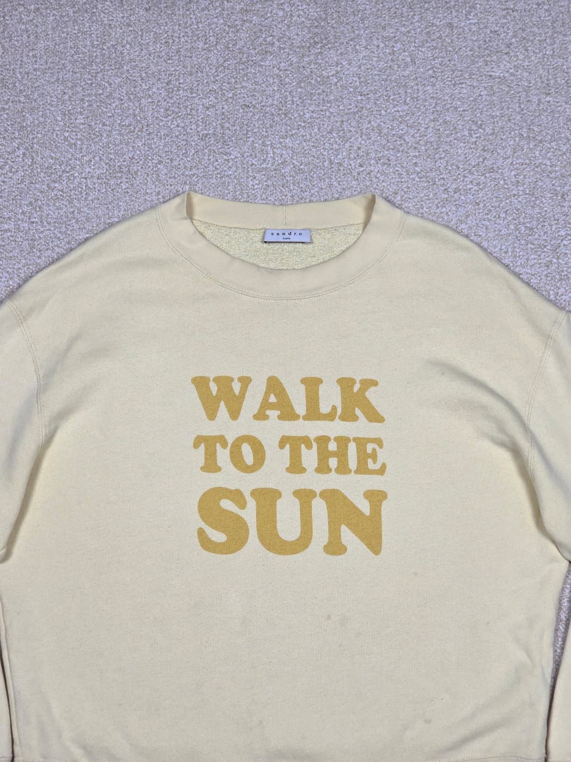 [산드로] WALK TO THE SUN 레터링 맨투맨 | A00340 상품이미지2