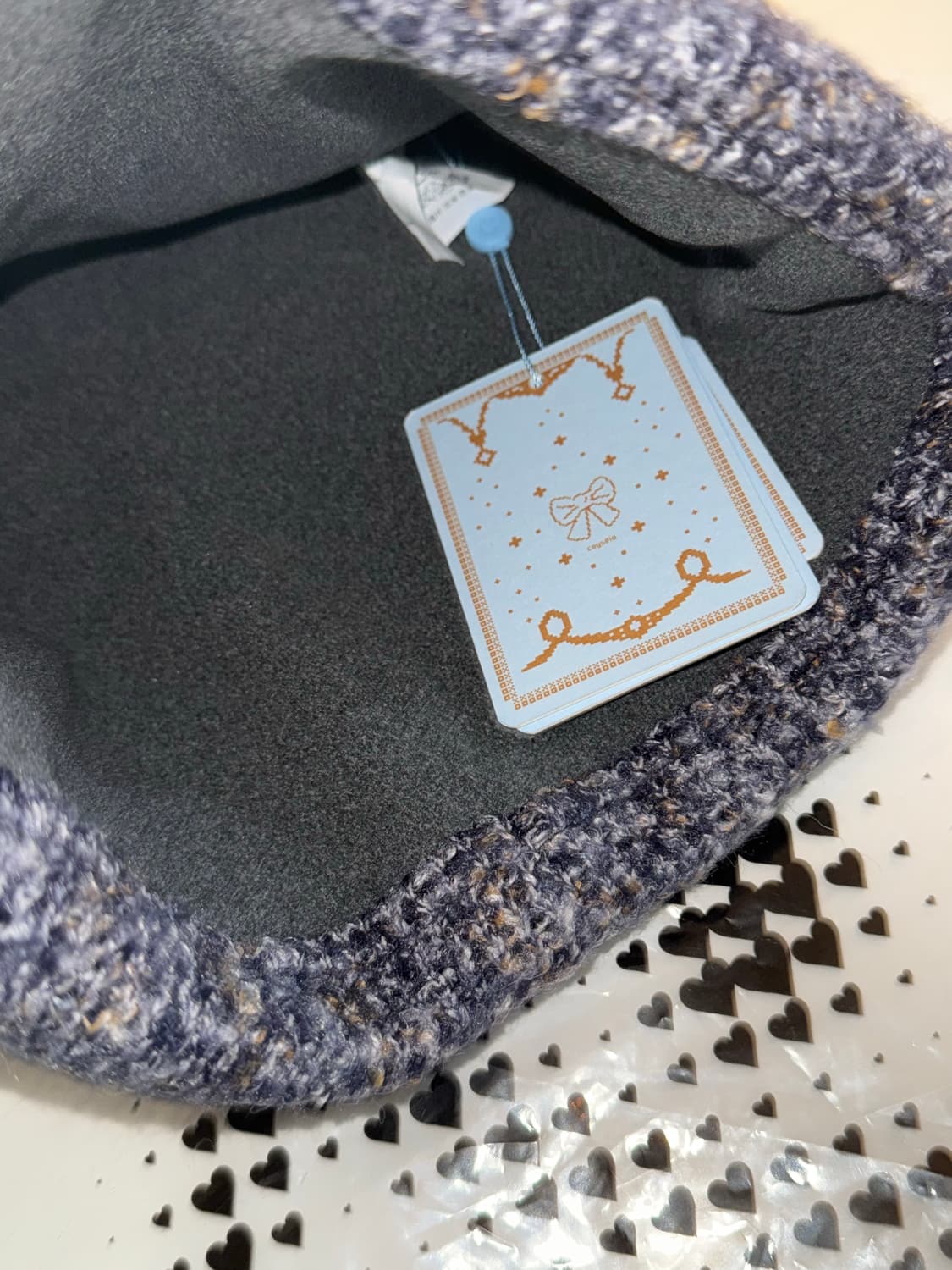 코이세이오 와이드 캣 비니 퍼플 상품이미지7