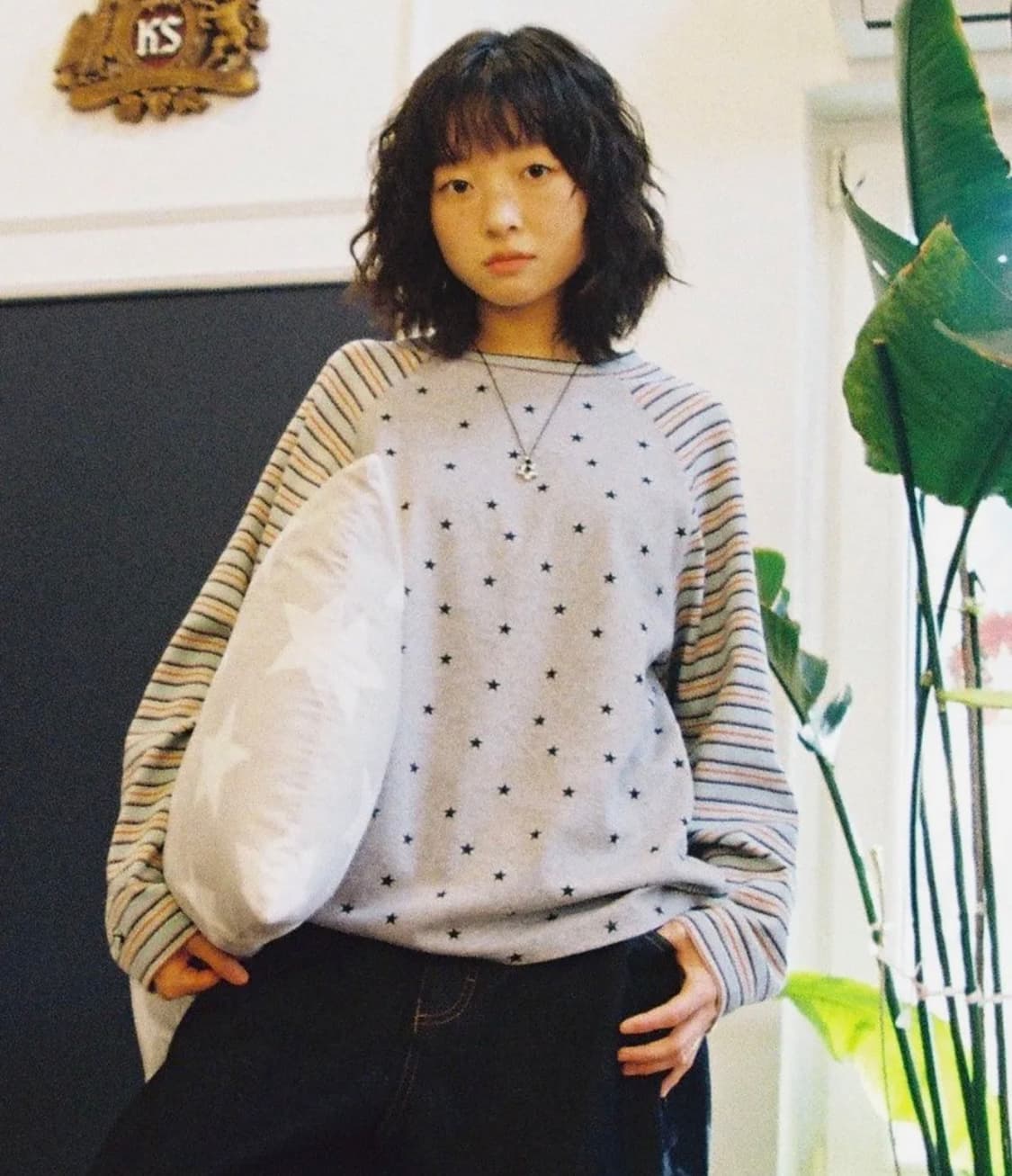 카비시 스타 래글런 롱슬리브 티셔츠 상품이미지1