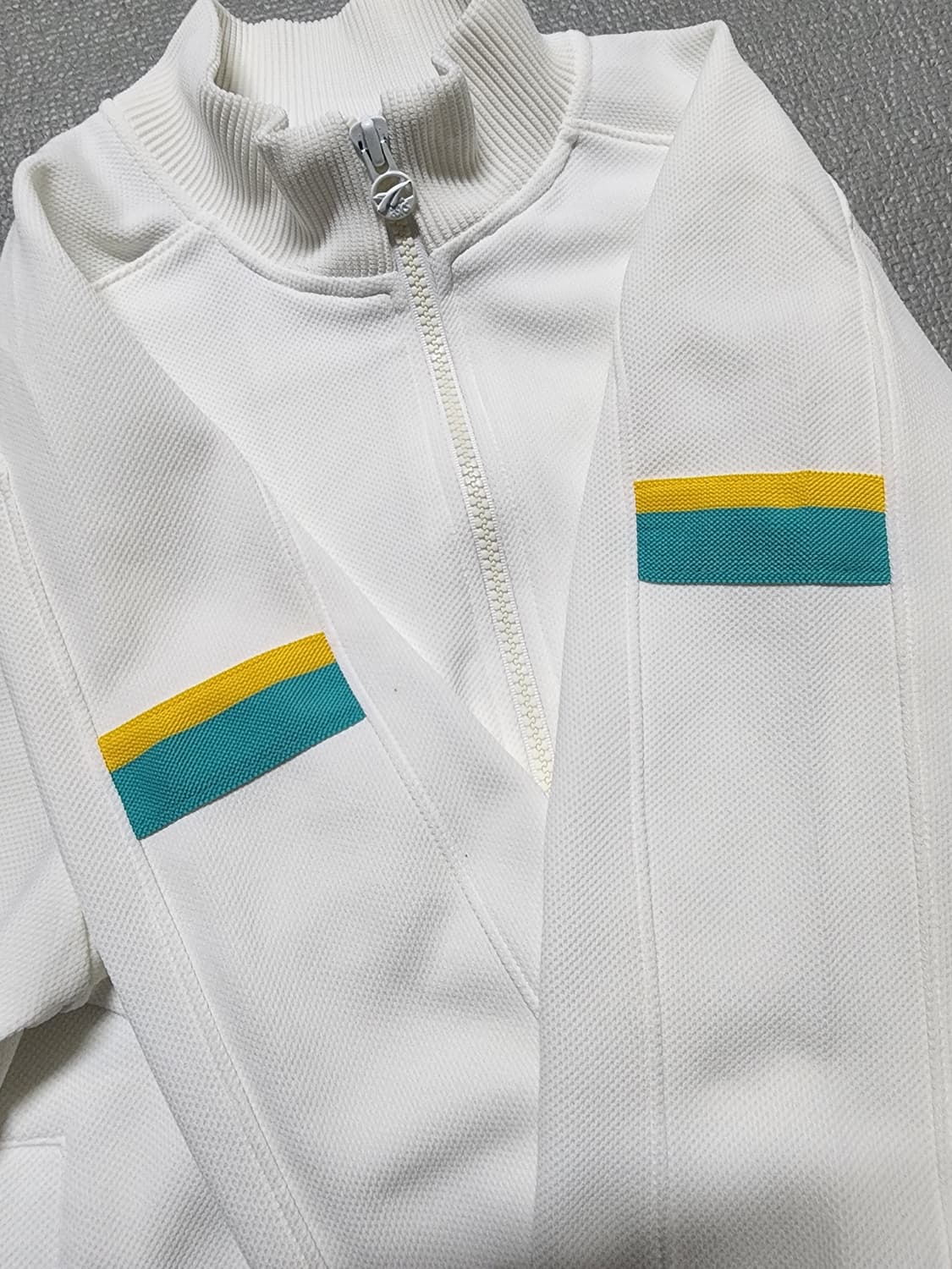 80's 90's 아식스 올드스쿨 화이트 져지 트랙탑 상품이미지9