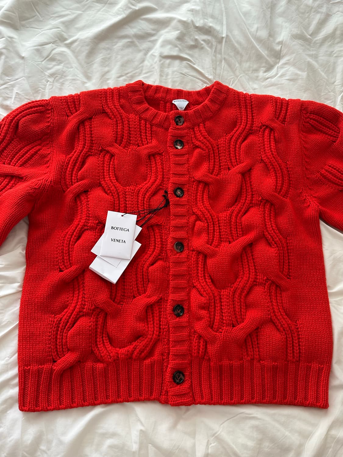[새상품]보테가베네타 25FW 울케이블 니트 가디건 (XL) 상품이미지3