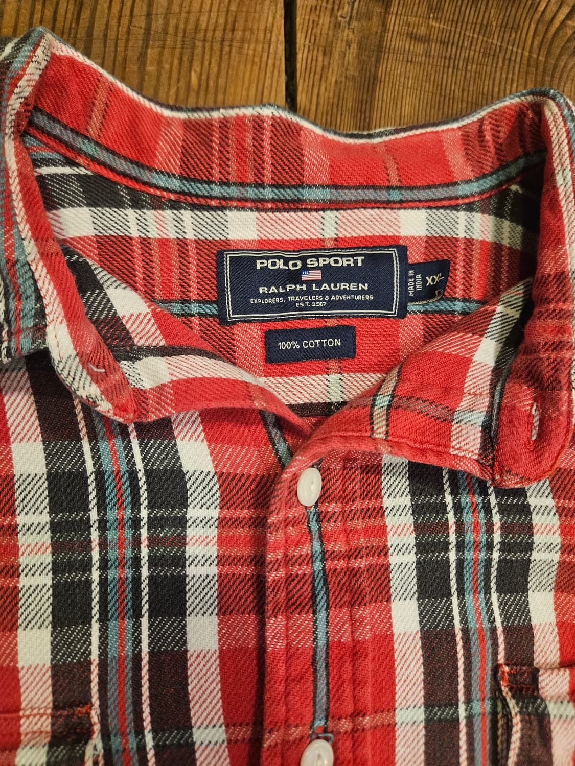 90s빈티지 폴로스포츠 플란넬 셔츠  상품이미지3