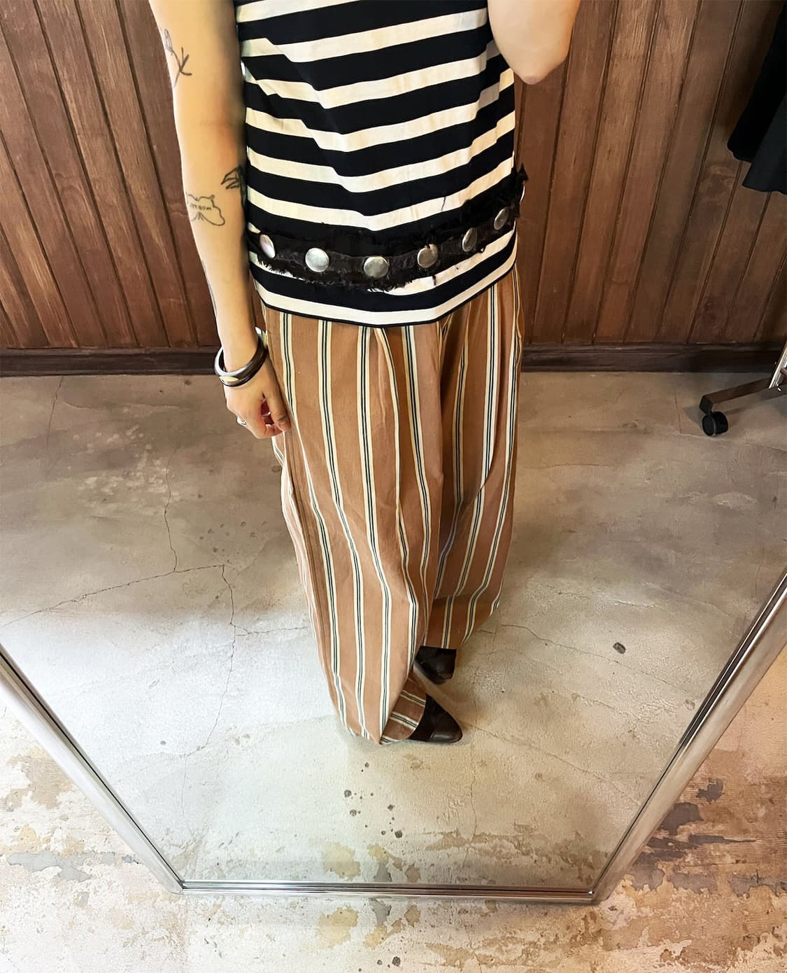 COMME DES GARCONS studded striped tee 상품이미지1