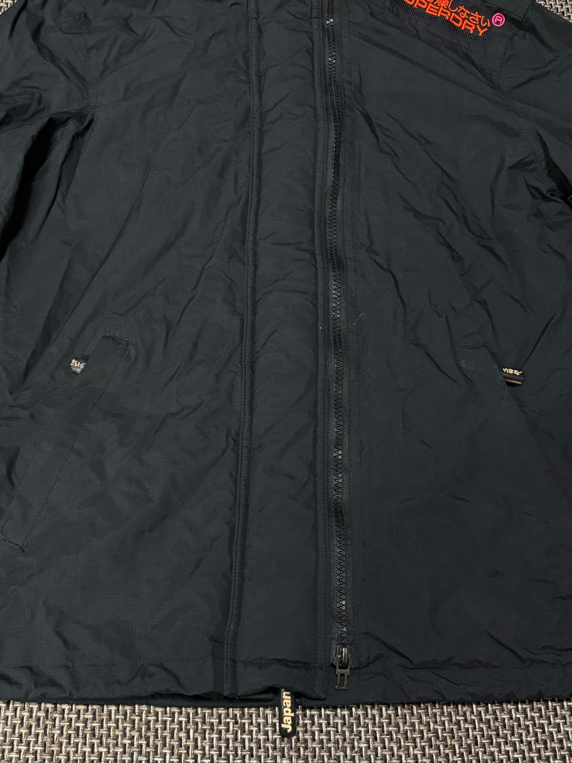 슈퍼드라이 더블 블랙라벨 바람막이 자켓(매장판) 상품이미지5