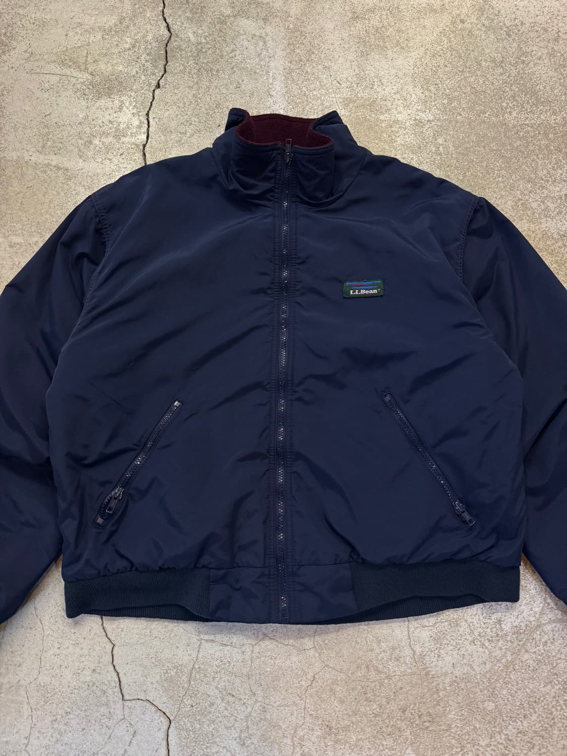 90s 엘엘빈 웜업 플리스 라이닝 자켓 상품이미지2