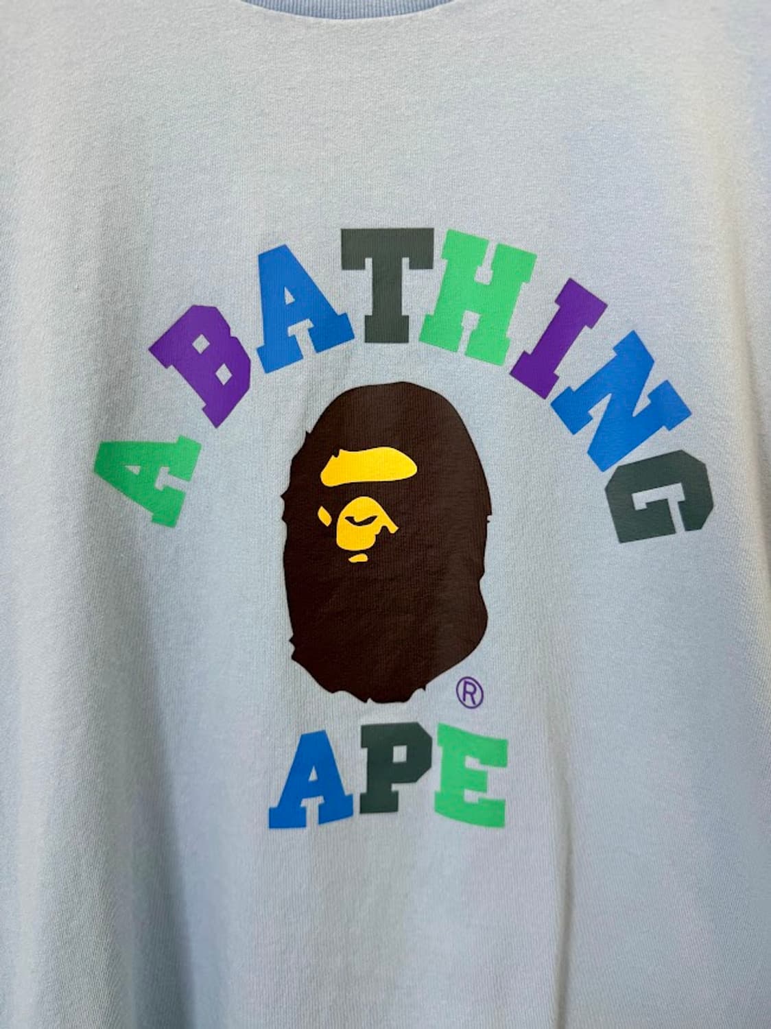 베이프 반팔티 스카이 상품이미지2