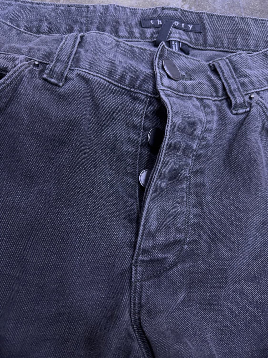 띠어리 라피 슬림핏 그레이 빈티지 워싱 데님팬츠 30 상품이미지6