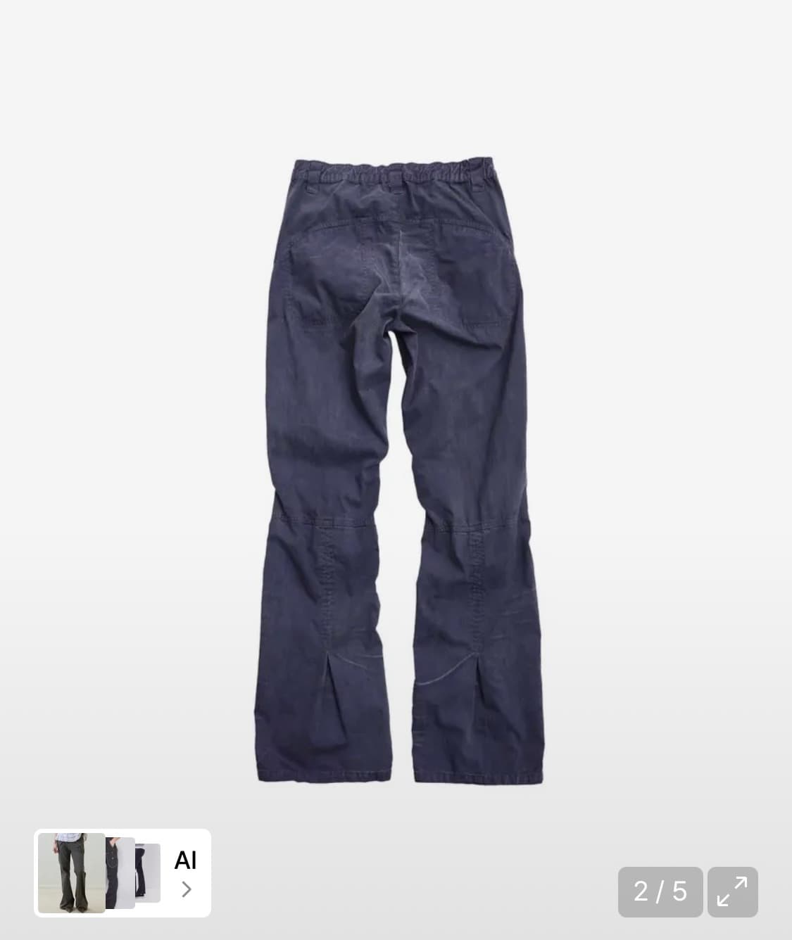 어드벤처 다이드 부츠컷 팬츠 (퍼플 차콜) 상품이미지2