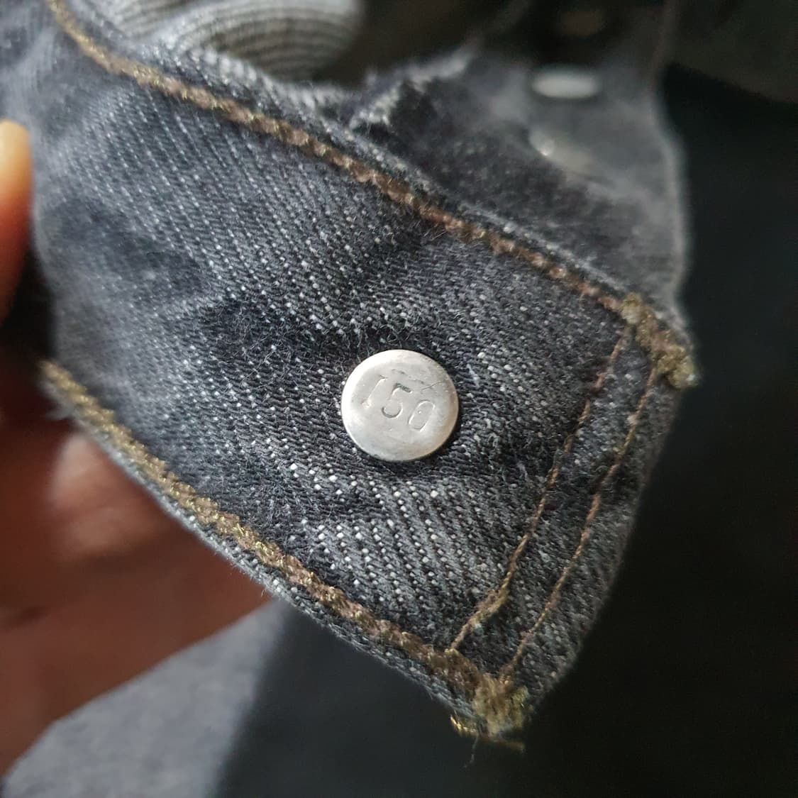 00s 유럽 리바이스501 블랙데님 팬츠 no.15 상품이미지6