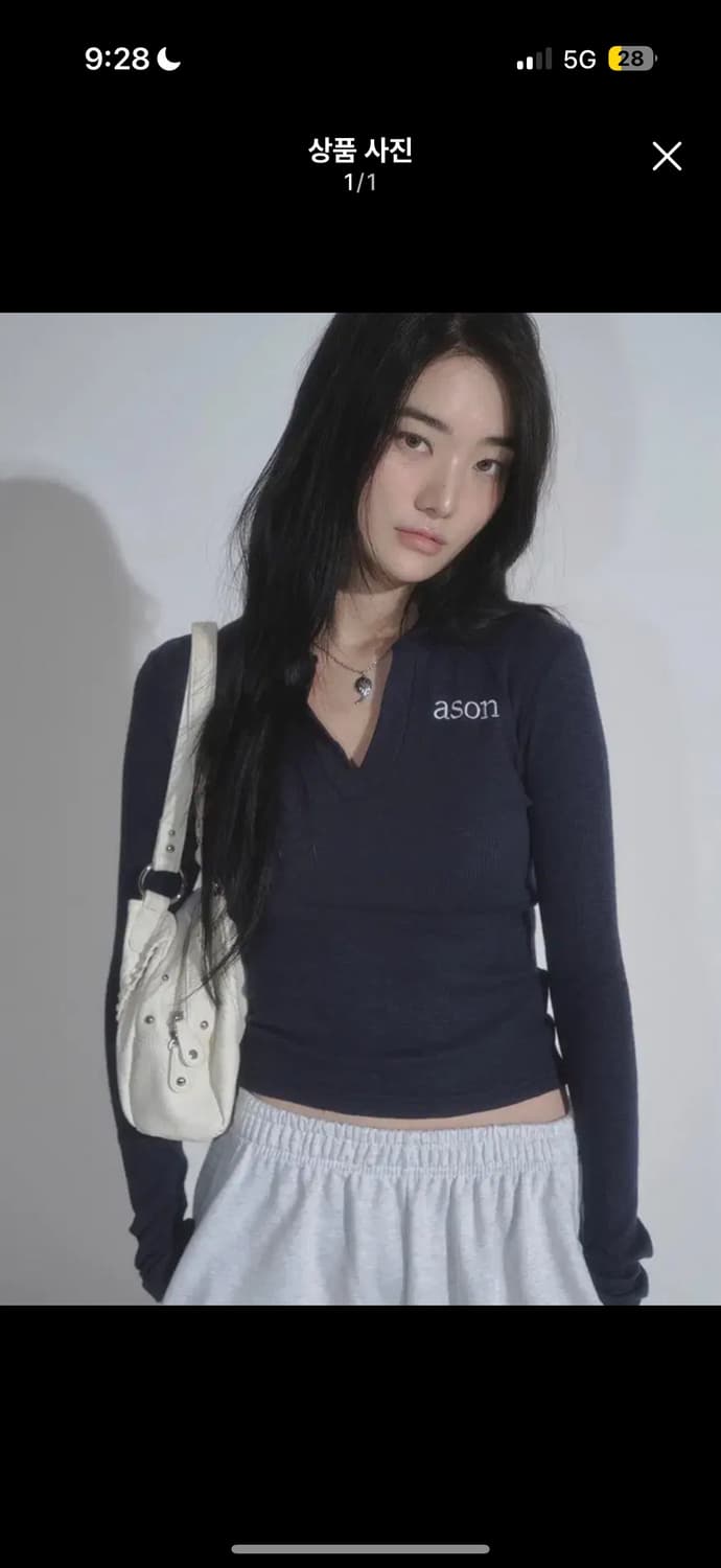 애즈온 아이비 카라 롱슬리브 상품이미지1