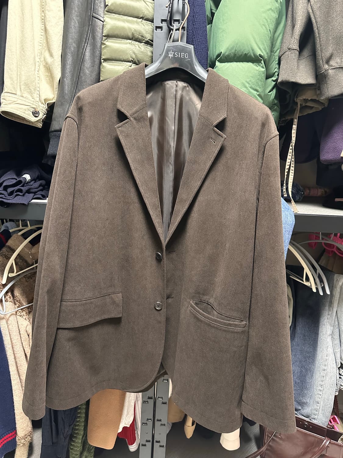 무탠다드 코듀로이 루즈 핏 블레이저 xl 상품이미지1