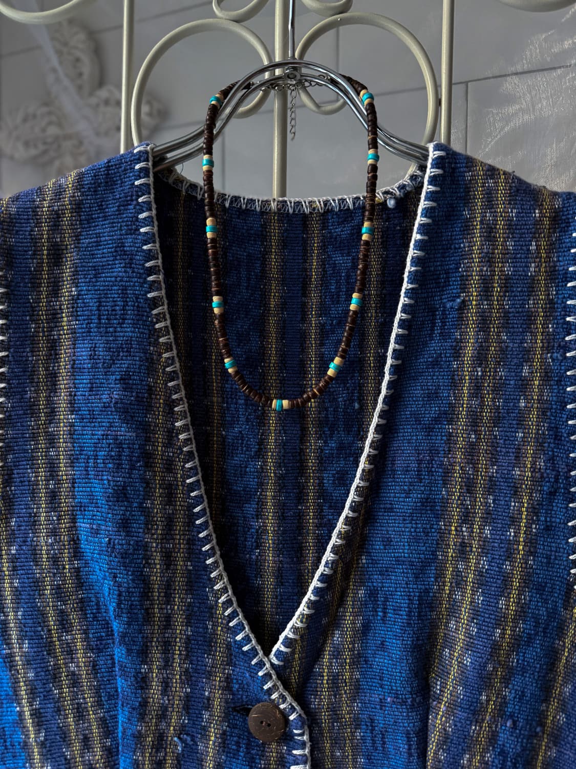 Oriental Patterned Button Vest 0385 상품이미지6