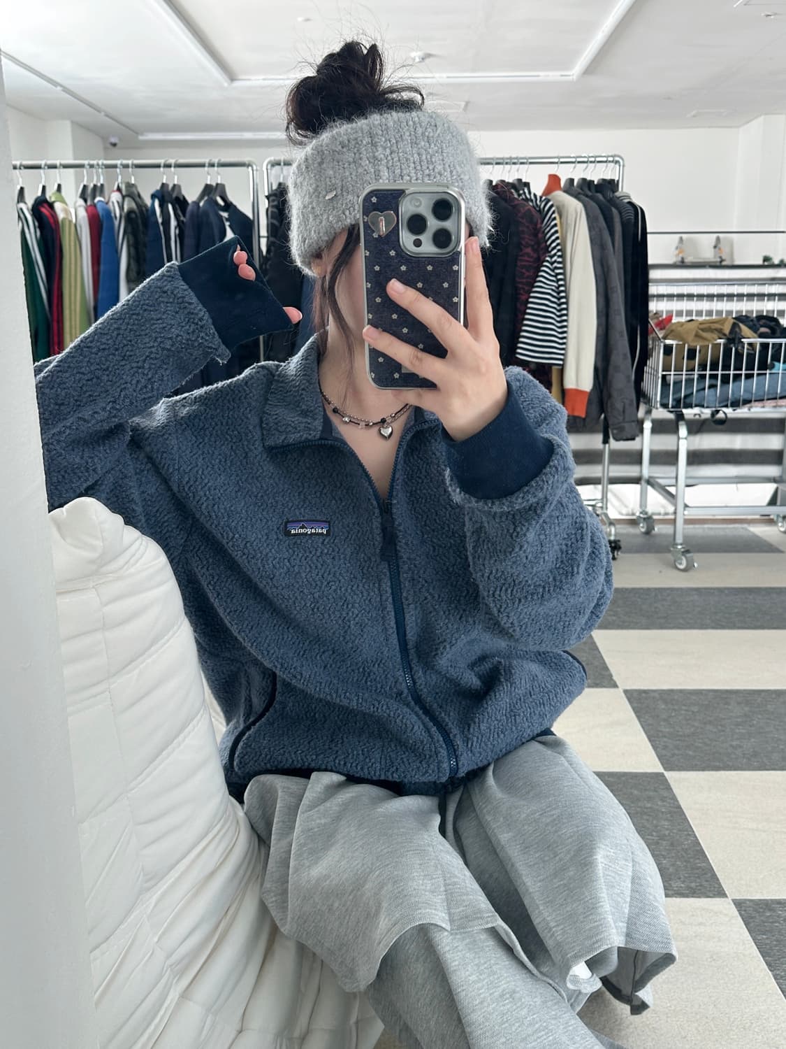 파타고니아 뮤트블루 폴리에스터 집업  상품이미지7