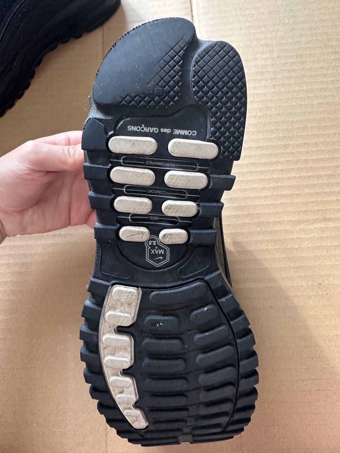 나이키 꼼데가르송 에어맥스 TL 2.5 블랙 270 상품이미지6