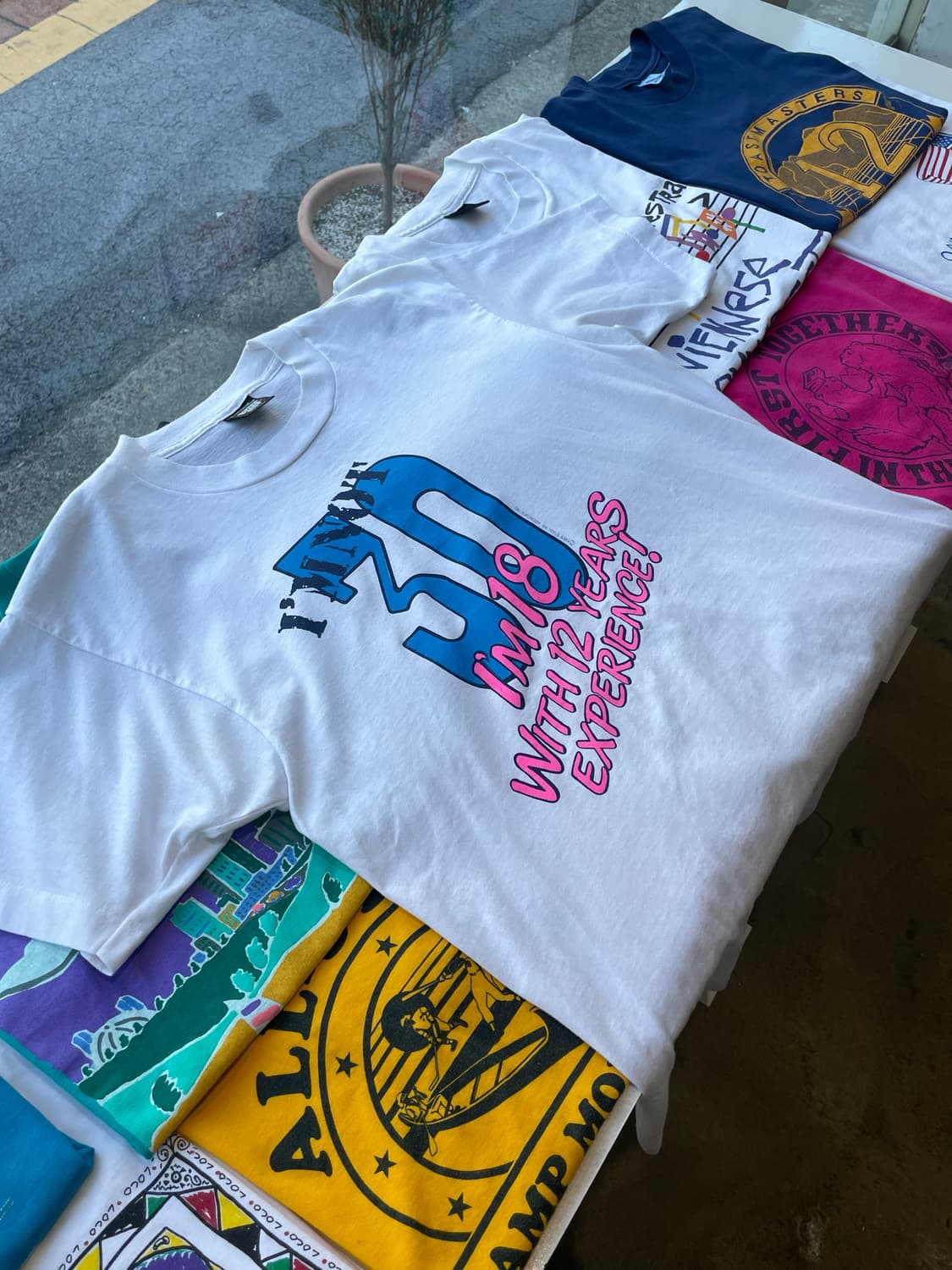 80‘s USA “I’m not 30” T-shirt L 상품이미지1