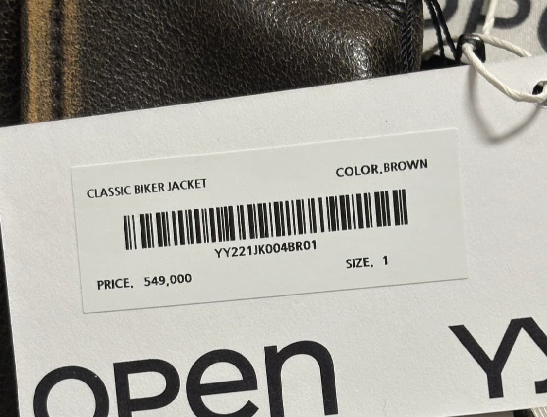 OPEN YY 클래식 바이커 레더자켓 상품이미지4