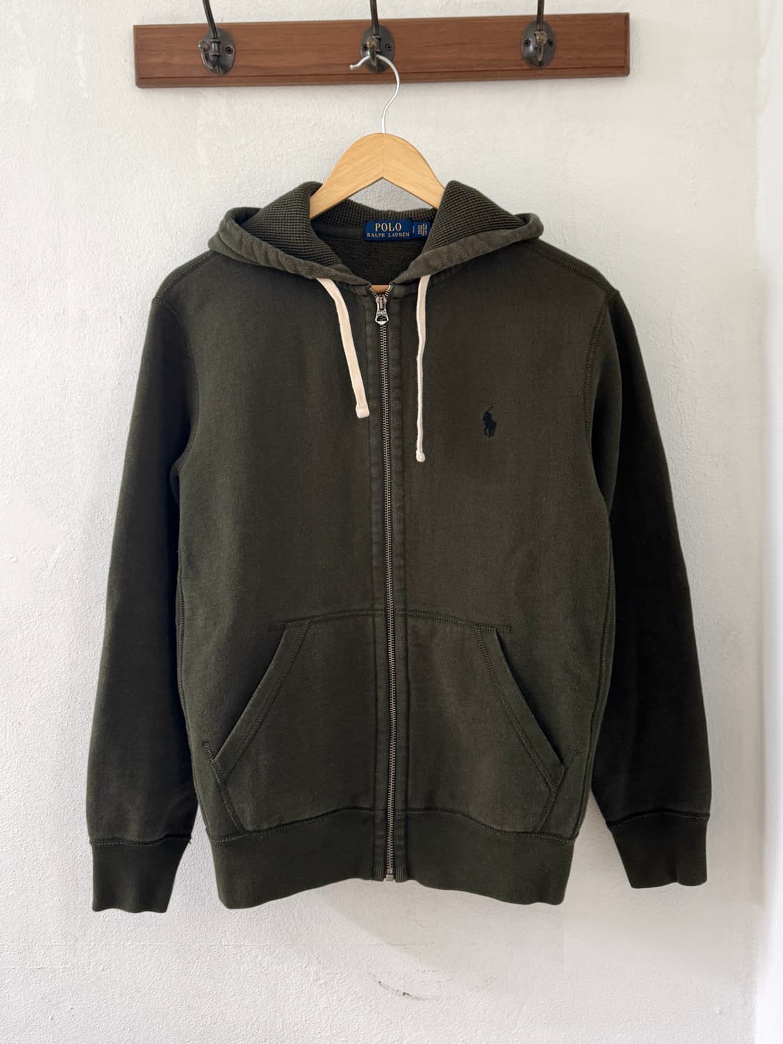 폴로 카키 써멀 후드집업 상품이미지2