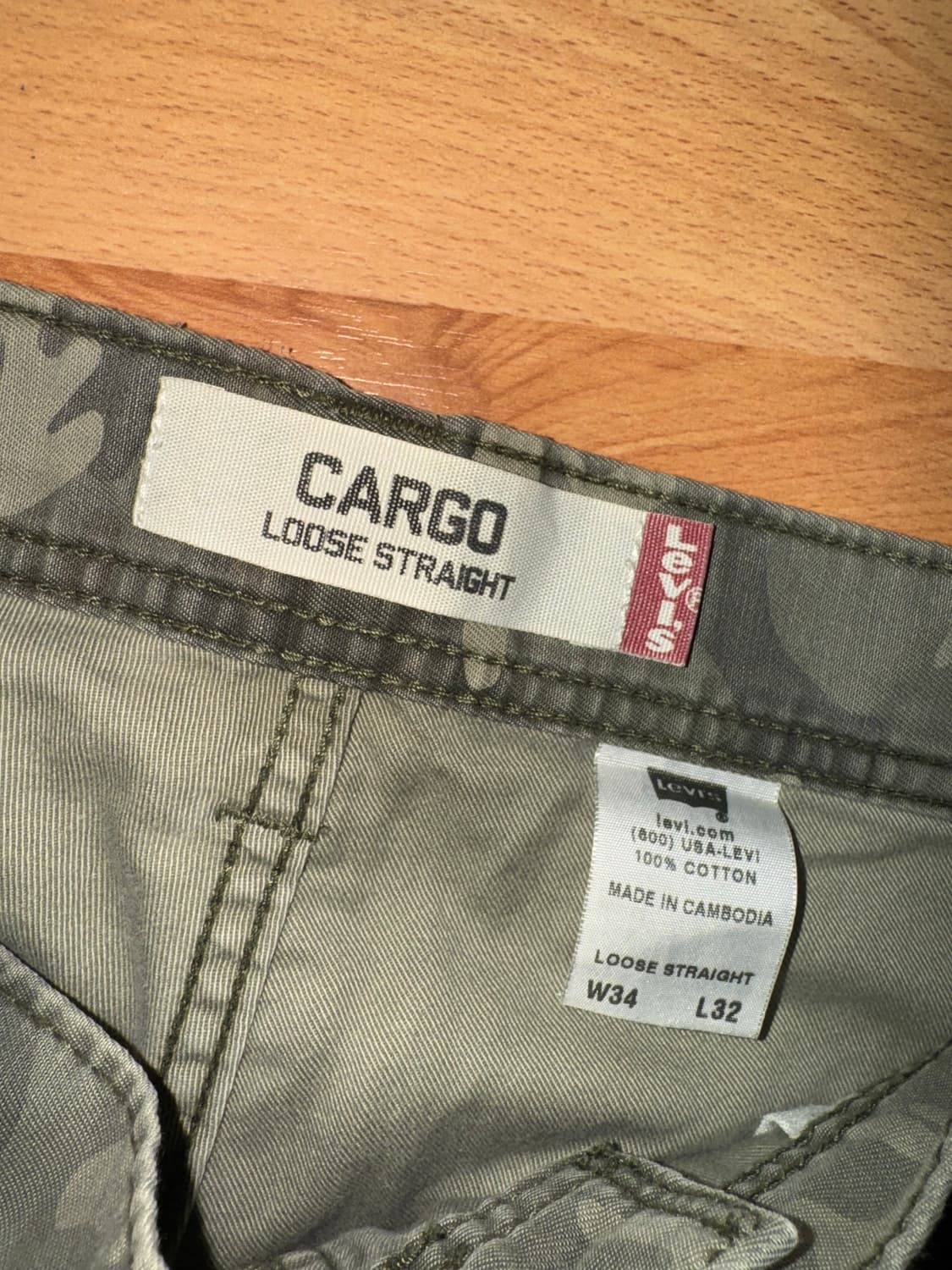 00s 리바이스 밀리터리 카고 팬츠 상품이미지3