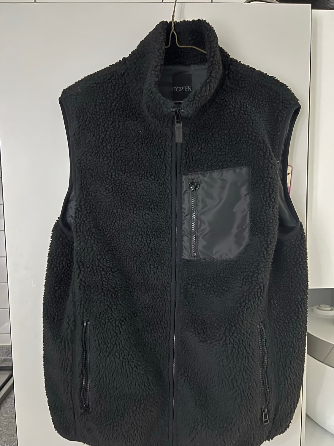 탑텐 블랙 후리스 베스트 상품이미지4