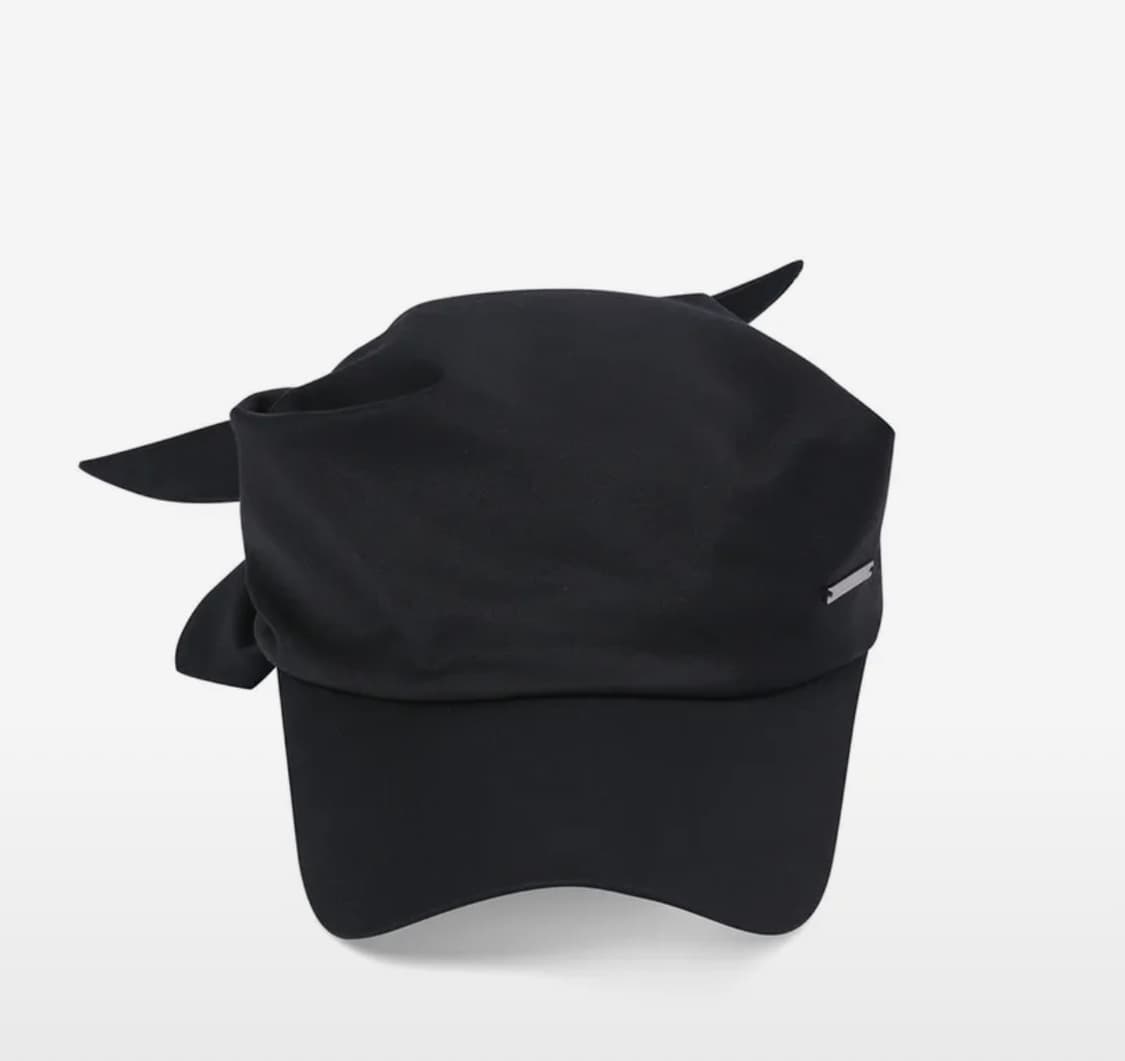 Tie-up scarf bandana cap BLACK 상품이미지1