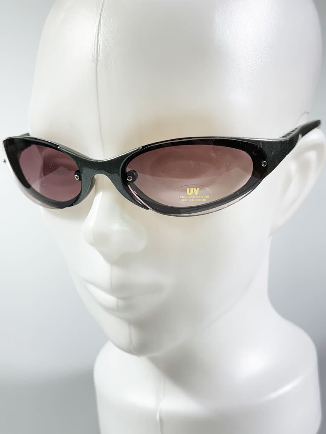 90s 오벌 랩어라운드 스포티 프레임 빈티지 선글라스 상품이미지8