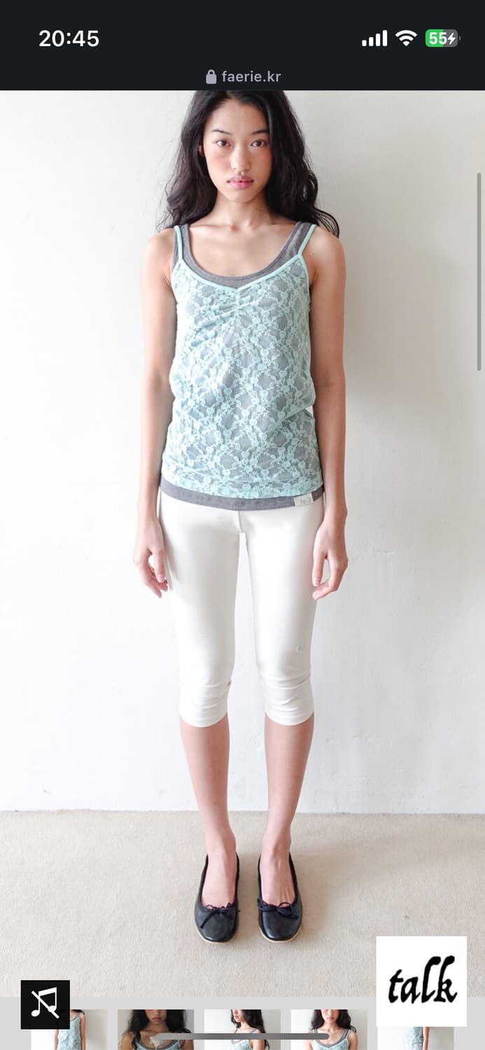 샵페어리 lace sleeveless (mint)  상품이미지1