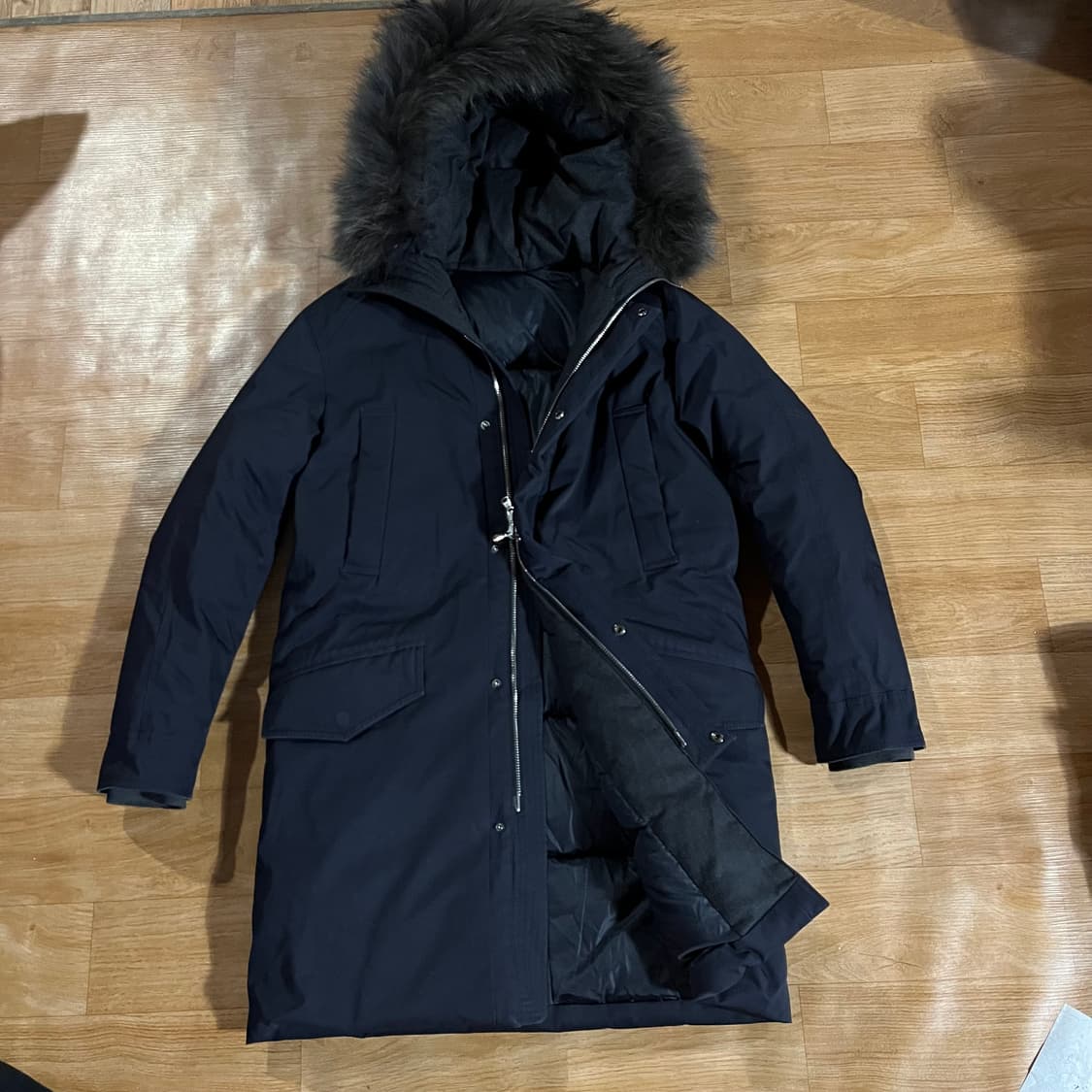 [95] 솔리드옴므 라쿤퍼 구스파카 상품이미지1