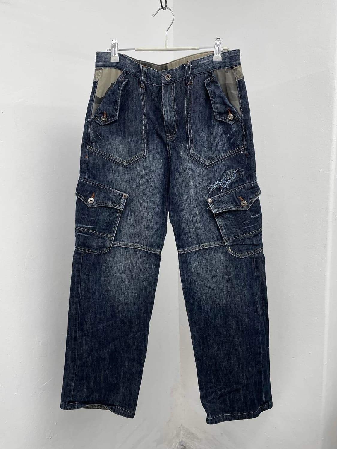 데님 카모 포켓 카고 팬츠 상품이미지2