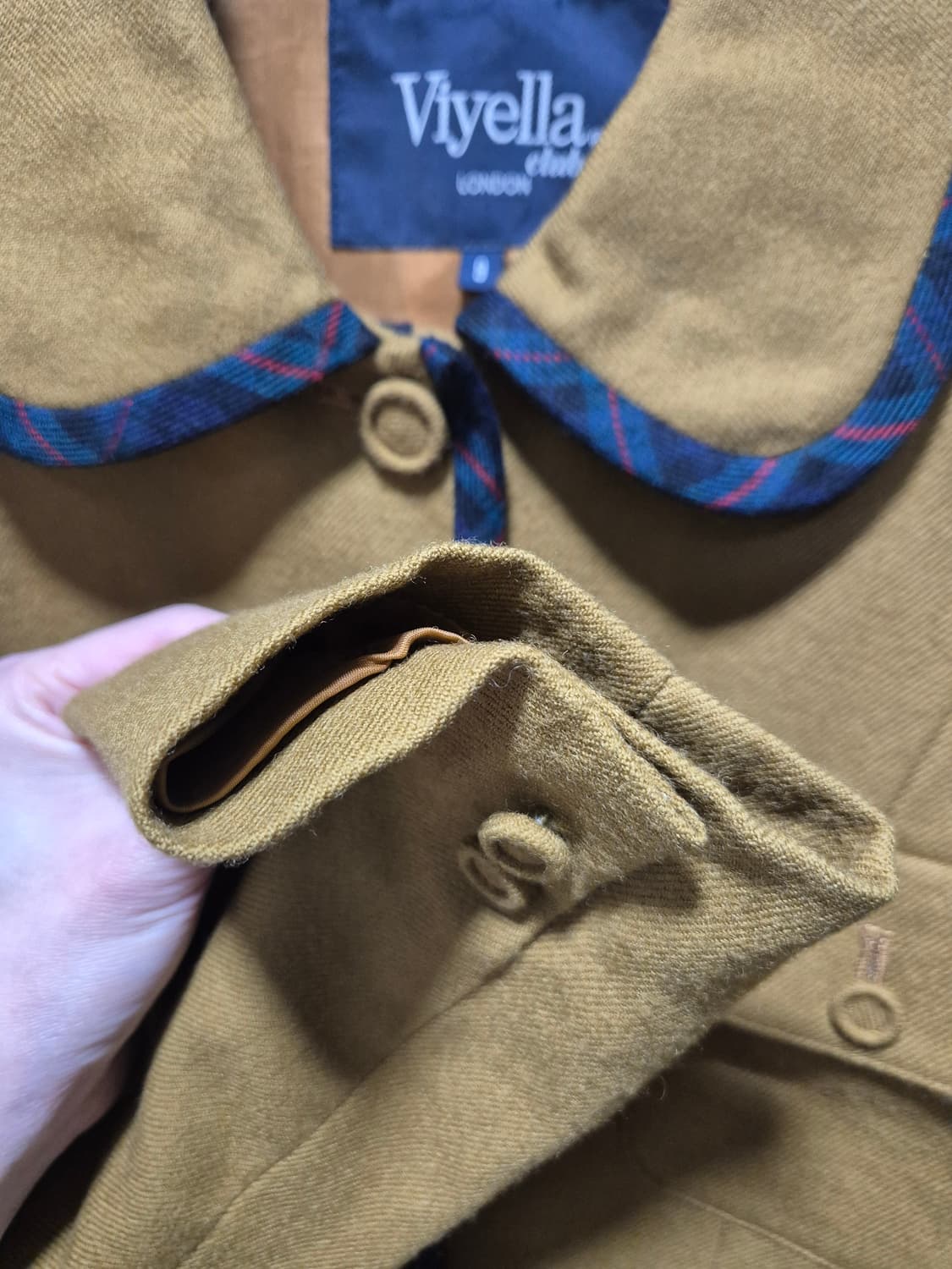 Viyella. 빈티지 브라운 자켓 상품이미지5