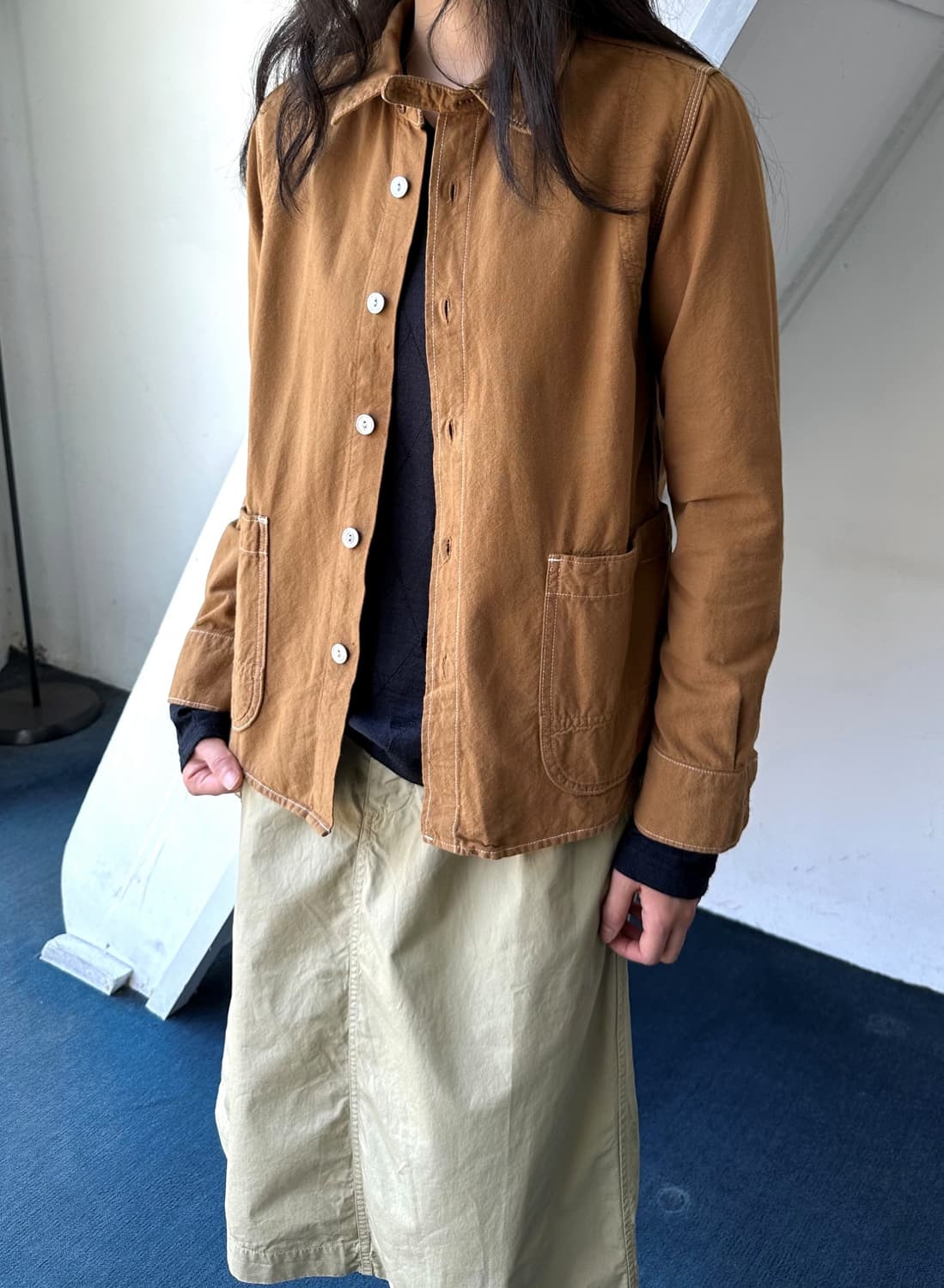 Natural cotton work design jacket 상품이미지9