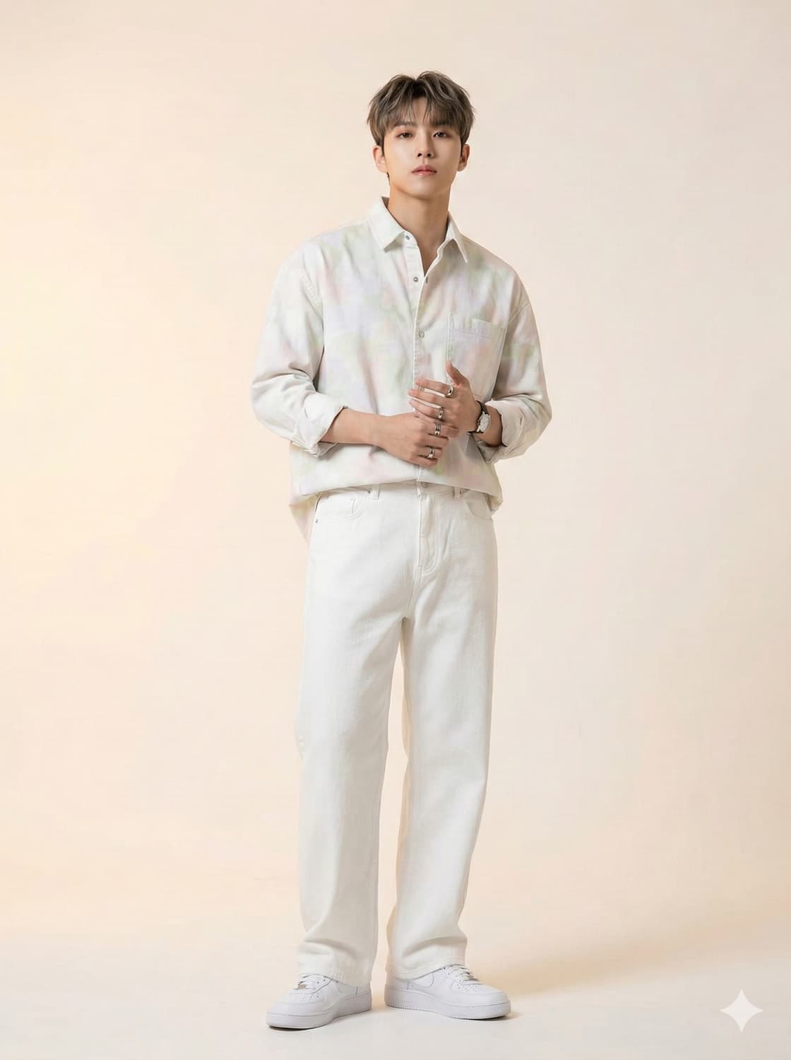 Customellow 커스텀멜로우 파스텔 카모 스냅 셔츠 상품이미지1