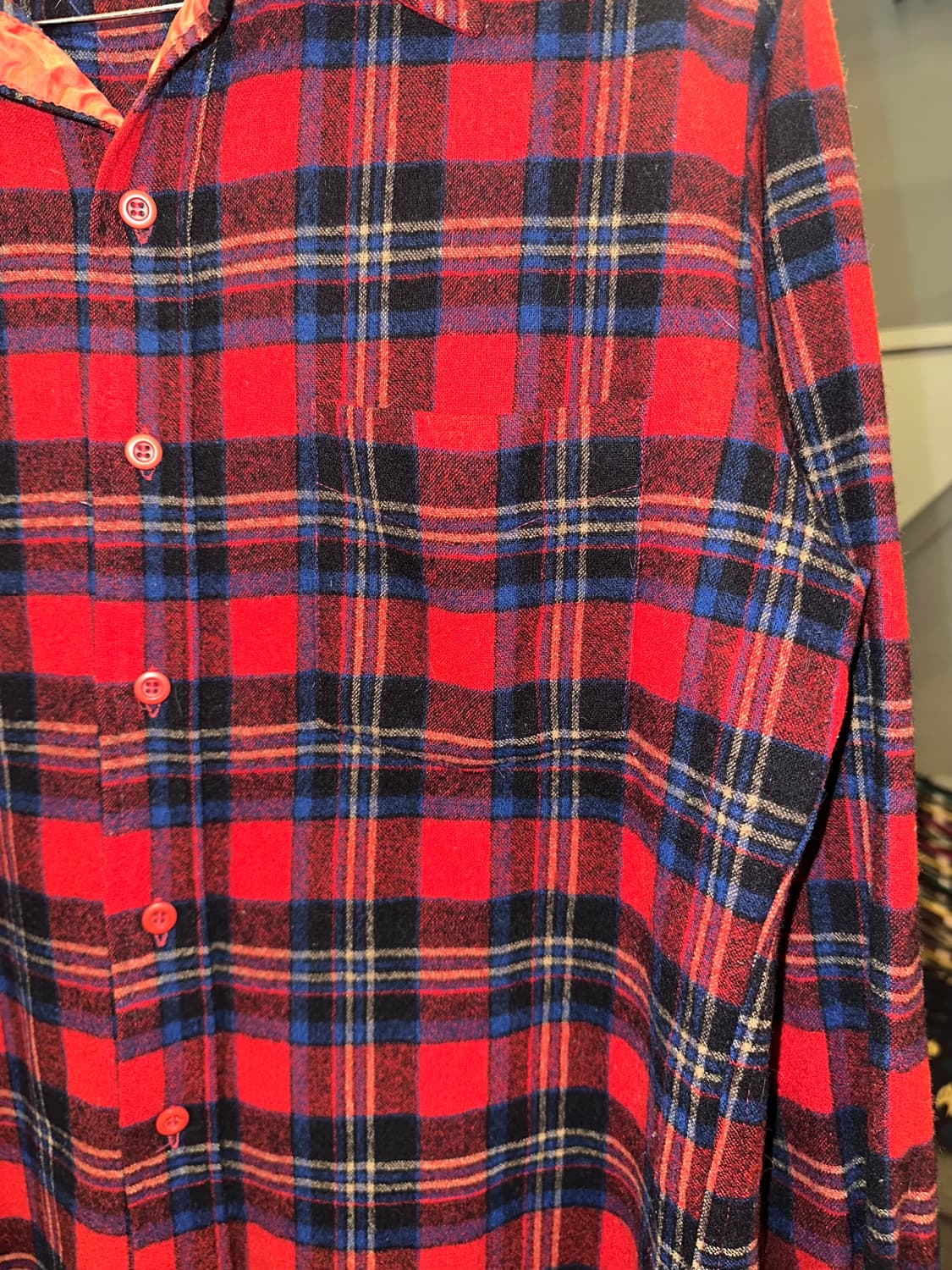 70’s Pendleton check flannel shirt 상품이미지5