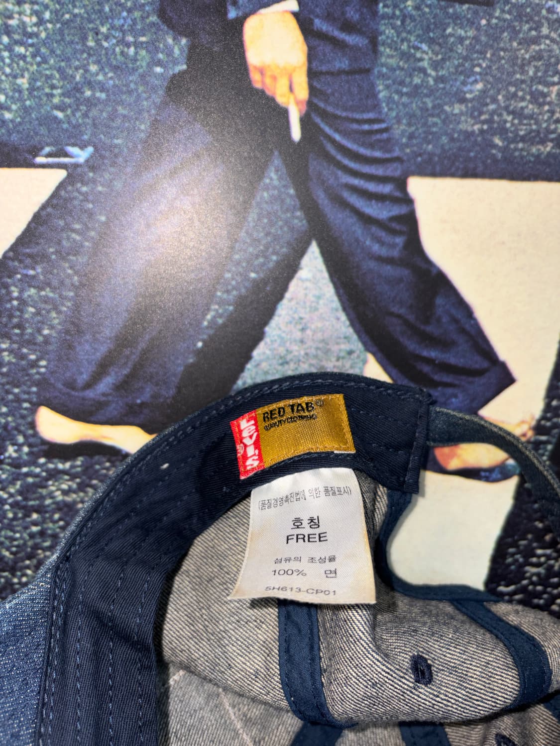 00s Levis 리바이스 레드텝 빈티지 데님 볼캡 모자 상품이미지6