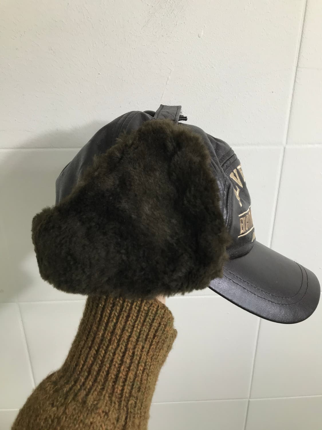 아이 러브 쵸파 원피스 브라운 퍼 카와이 스트릿 코디 세트 상품이미지10