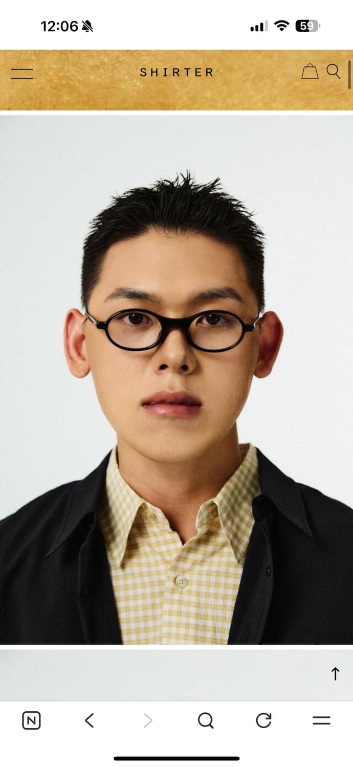 미완경 셔터 콜라보 안경 블랙 상품이미지6