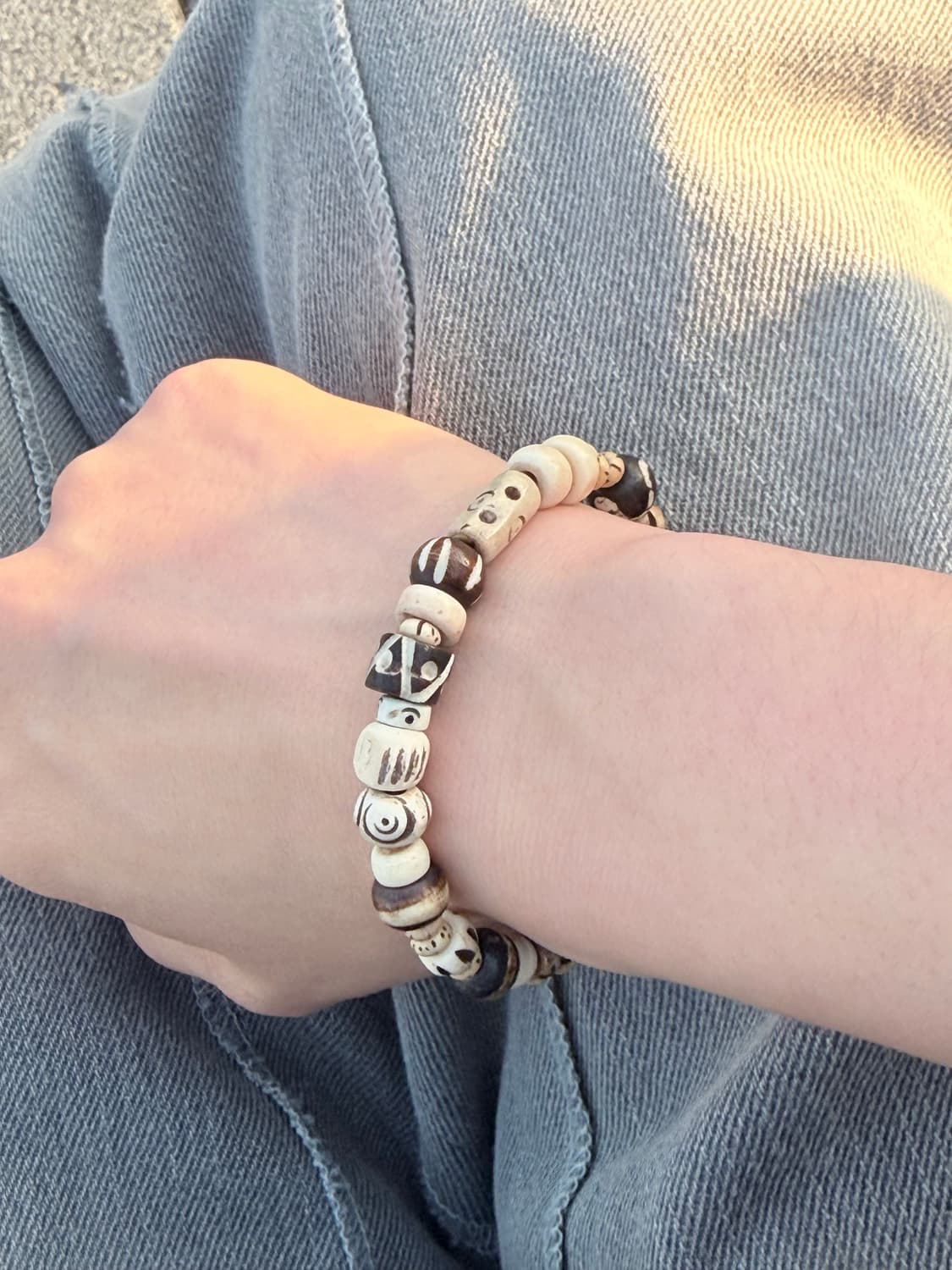 핸드메이드 빈티지무드 비즈 팔찌 상품이미지2