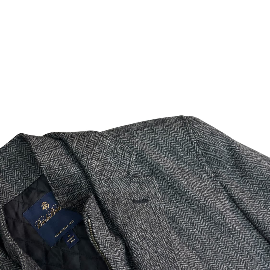 브룩스브라더스 헤링본 울 코트 상품이미지3