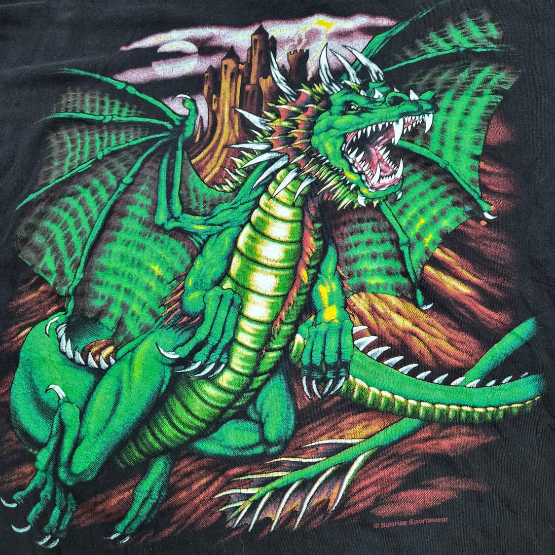 90s American Thunder Dragon 반팔티 상품이미지4