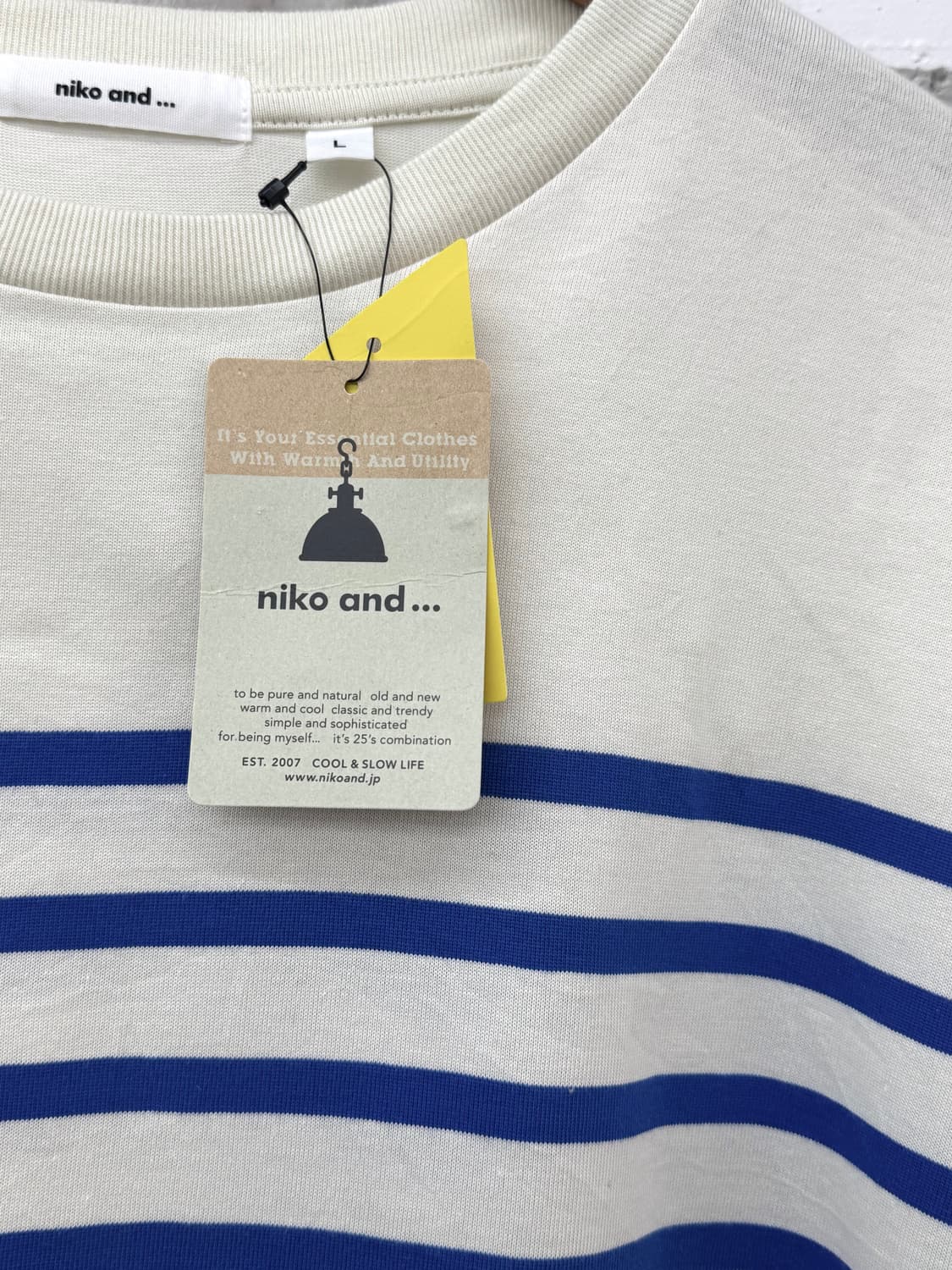 니코앤드 블루 스트라이프 퍼프 티셔츠 상품이미지6