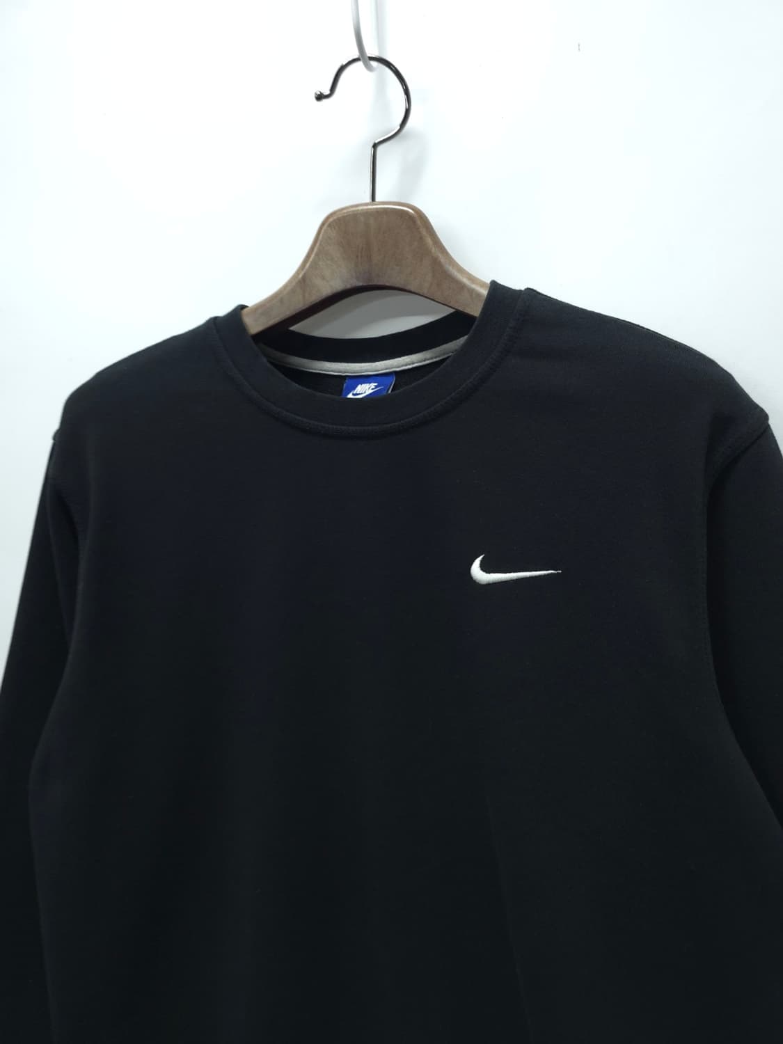 나이키 남성 블랙 솔로스우시 로고 스웻 맨투맨 (XXL) 상품이미지2