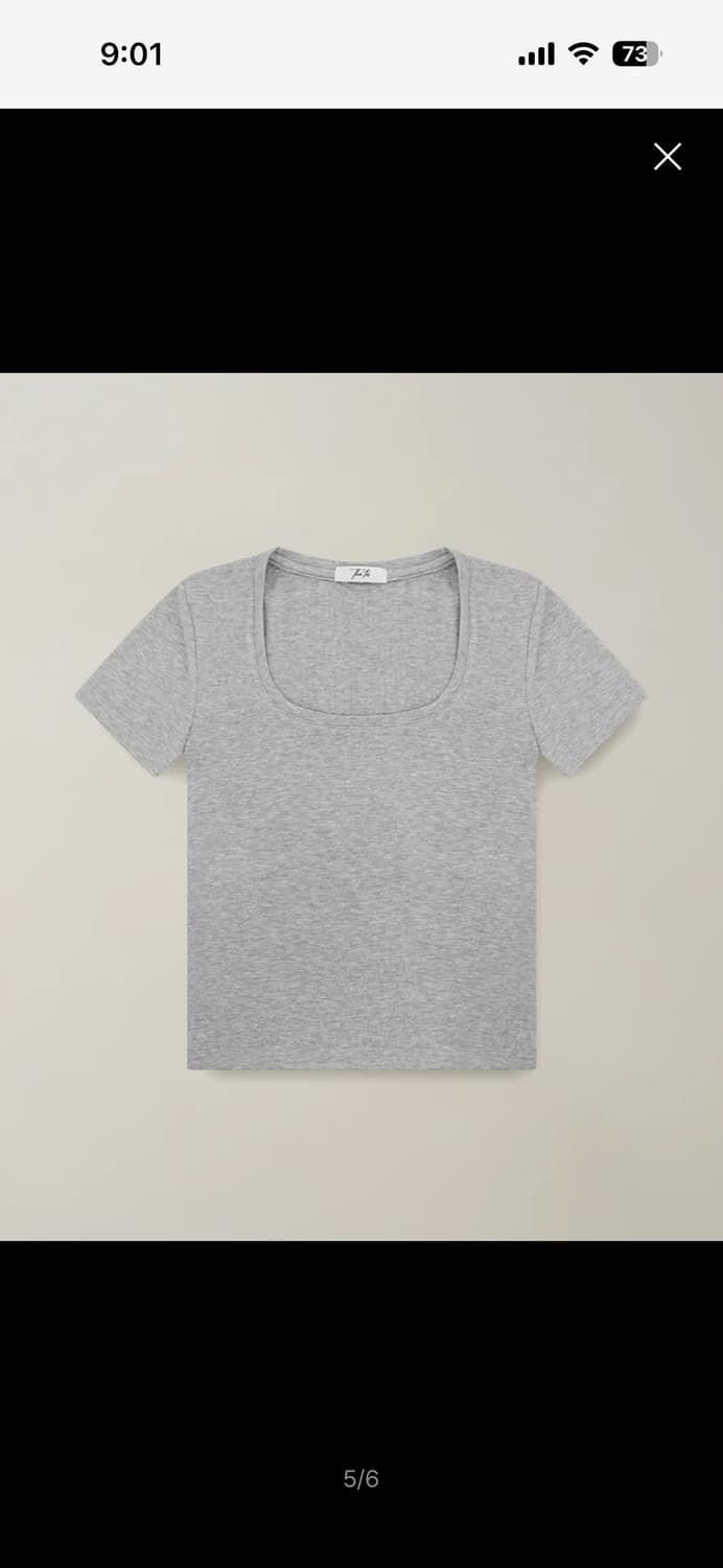 더티스 BASIC DENT SHORT SLEEVE T-SHIRT 그레이 상품이미지1