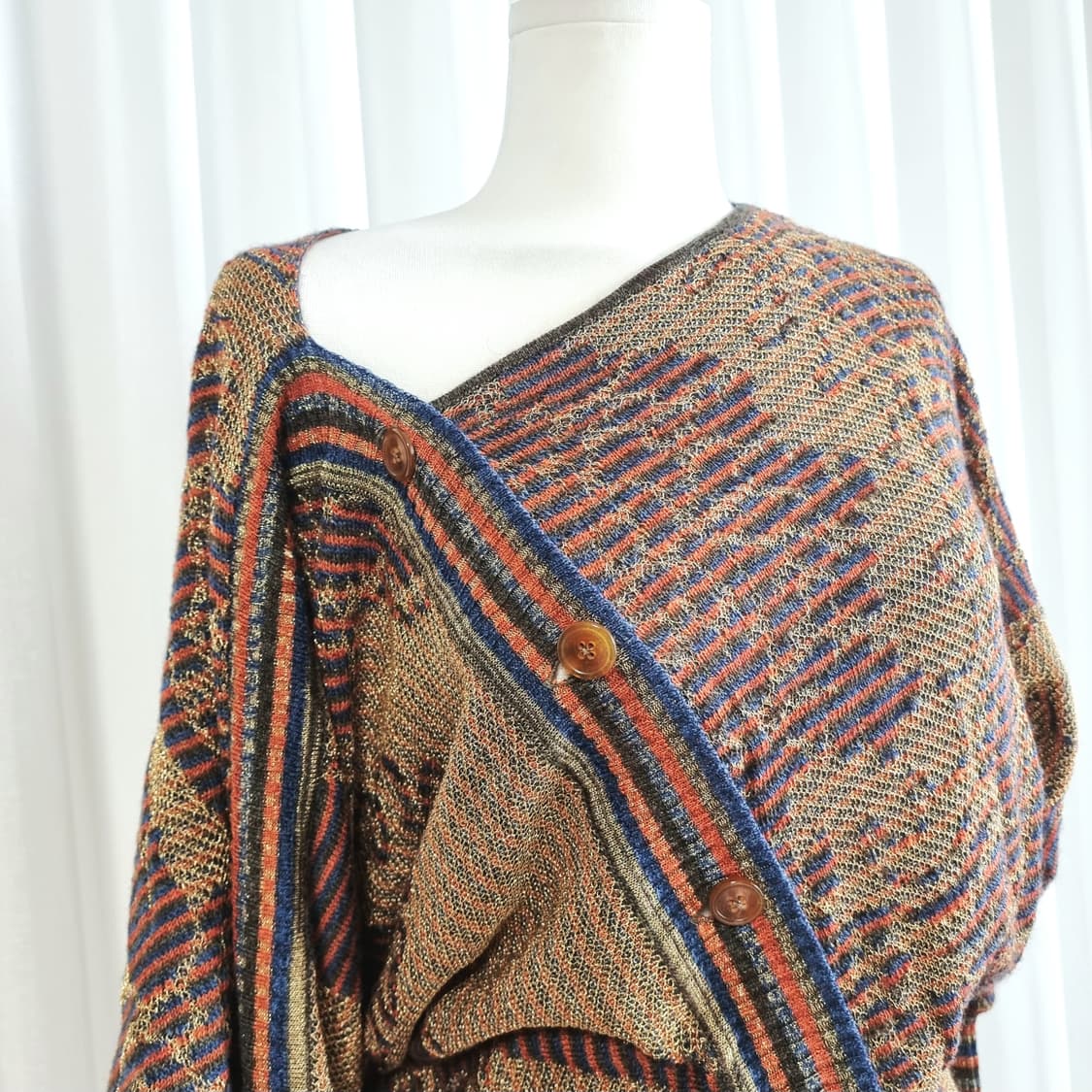 비비안웨스트우드 골드사믹스 오버핏 언발란스 가디건 (프리사이즈) 상태최상 상품이미지5