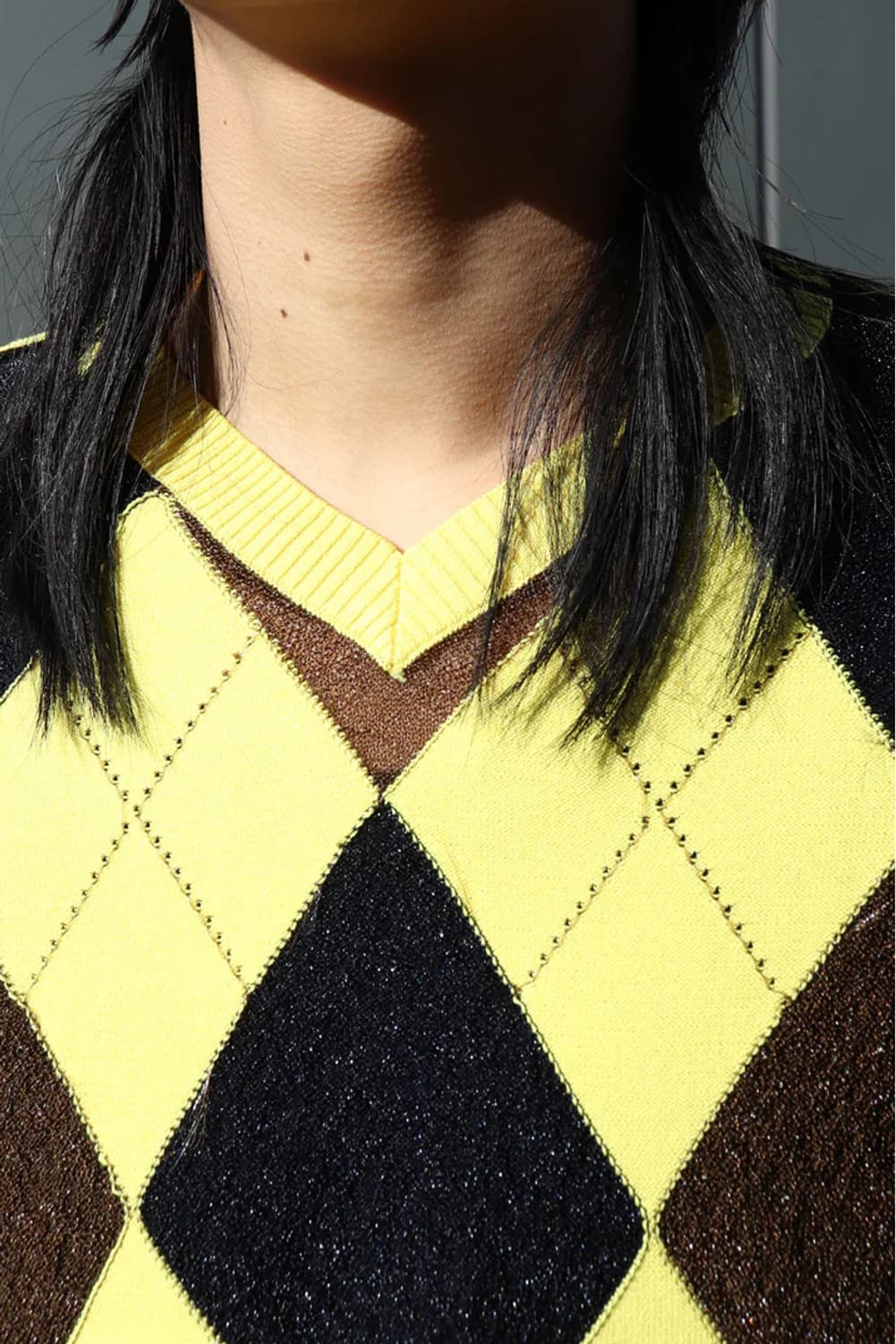 (46) REVERSED ARGYLE SWEATER 상품이미지3