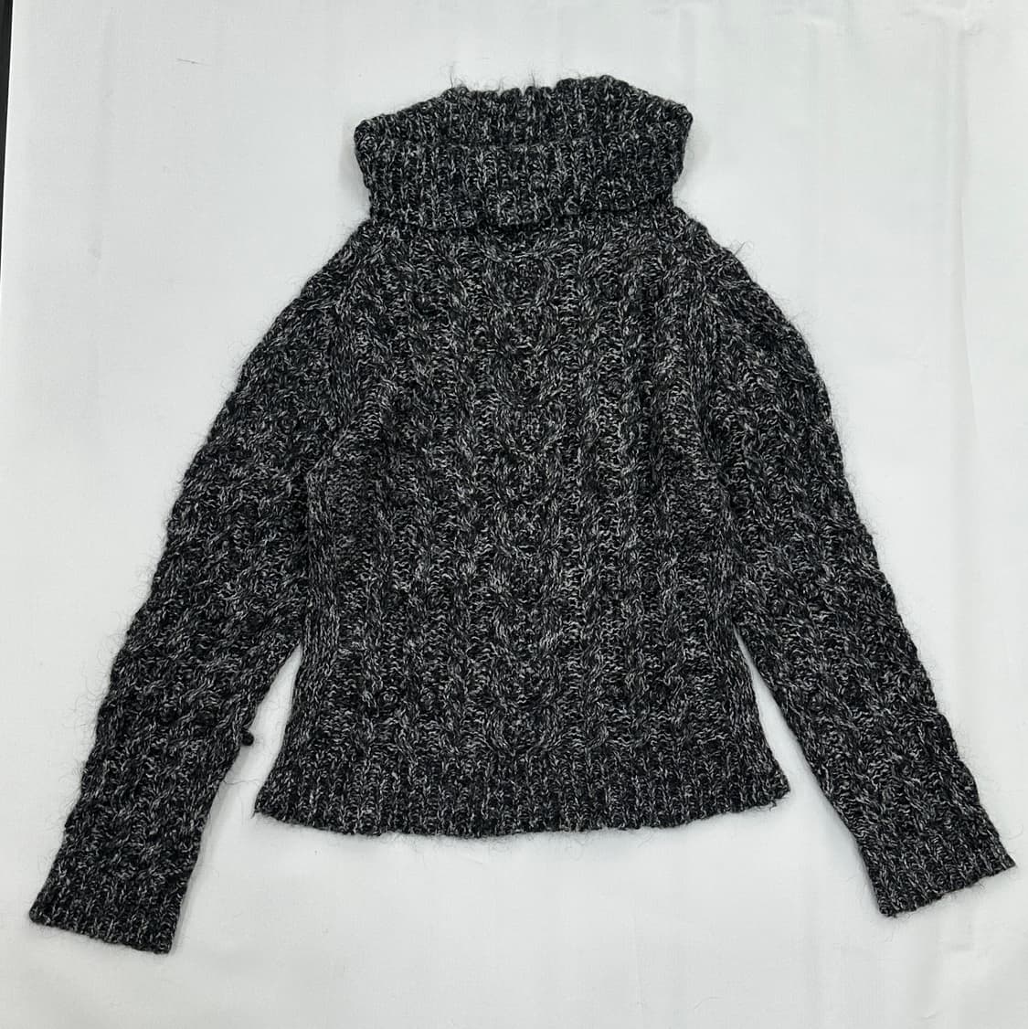 🖤하구미의 그런지 코디세트🖤 에스닉 히피 블랙 베이지 목폴라 롱스커트 상품이미지5