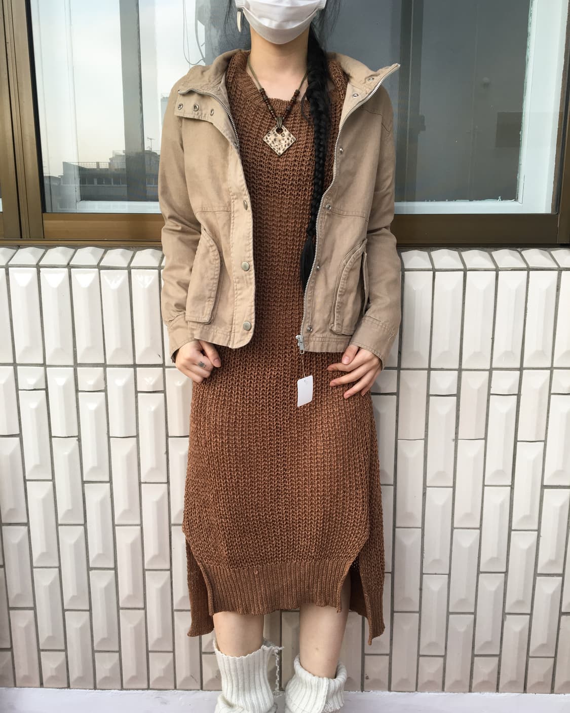 High neck cotton jacket 상품이미지1