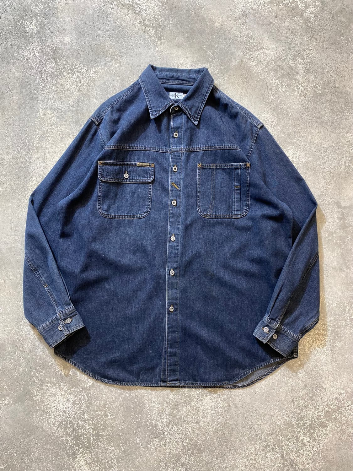 [105] 90-00s 캘빈클라인 빈티지 데님셔츠 상품이미지1