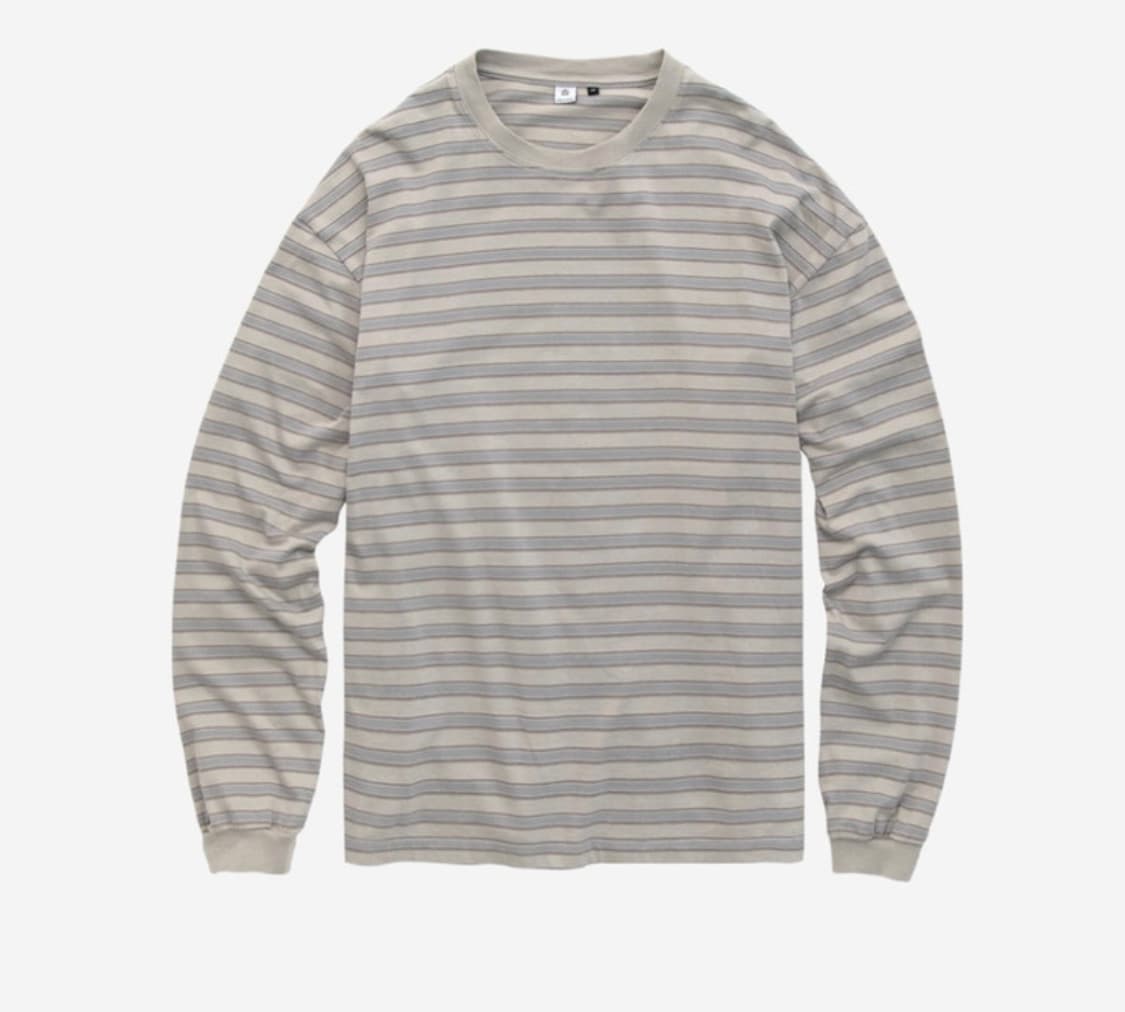 폴리테루 스트라이프 롱슬리브 에크루 4 상품이미지1