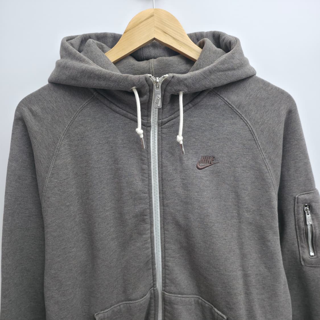 [L] 나이키 후드 집업 그레이 상품이미지2