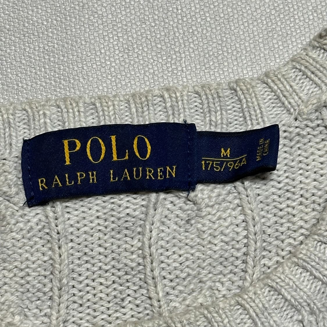 Polo Ralph Lauren 라이트그레이 케이블 니트 상품이미지3